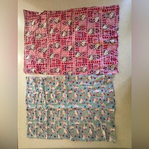 Hello Kitty Handmade Pink & Blue  Pillow Cases!